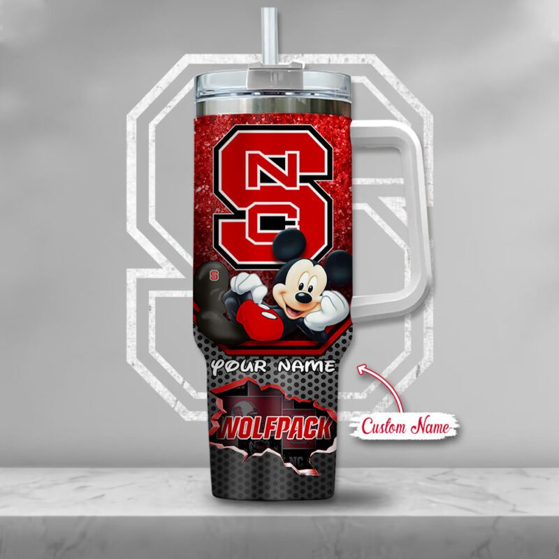 North-Carolina-State-Wolfpack-NCAA-Mickey-Custom-Name-40oz-Stanley-Tumbler-STT3036-1