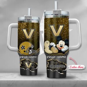 Vanderbilt Commodores NCAA Mickey Custom Name 40oz Stanley Tumbler STT3064