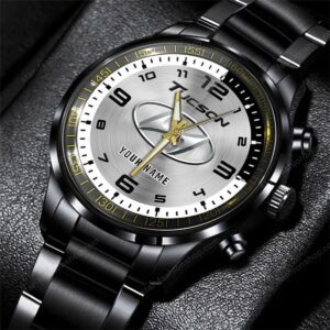 Hyundai Tucson Cars Black Stainless Steel Watch 2024 BW2009