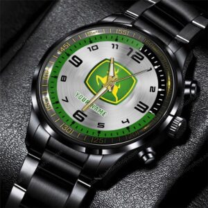John Deere Cars Black Stainless Steel Watch 2024 BW2017
