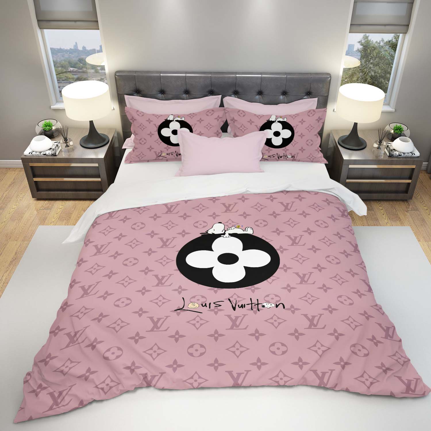 LV-Luxury-Bedding-Set-Bedroom-Decor-BSL1020 LV Luxury Bedding Set Bedroom Decor BSL1020