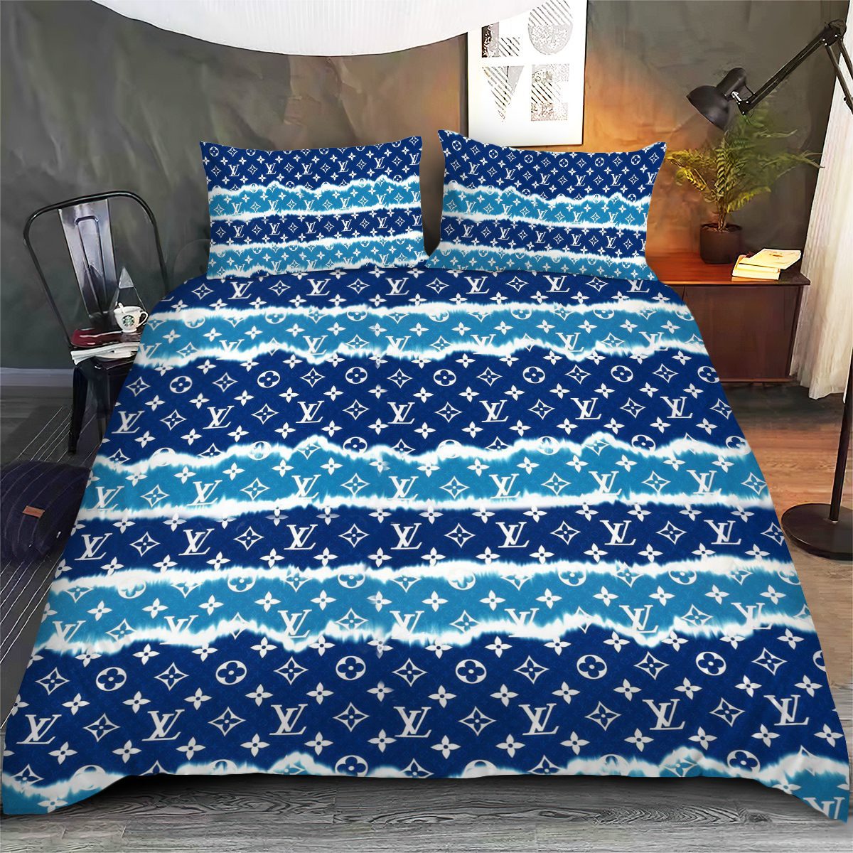 LV-Luxury-Bedding-Set-Bedroom-Decor-BSL1026 LV Luxury Bedding Set Bedroom Decor BSL1026