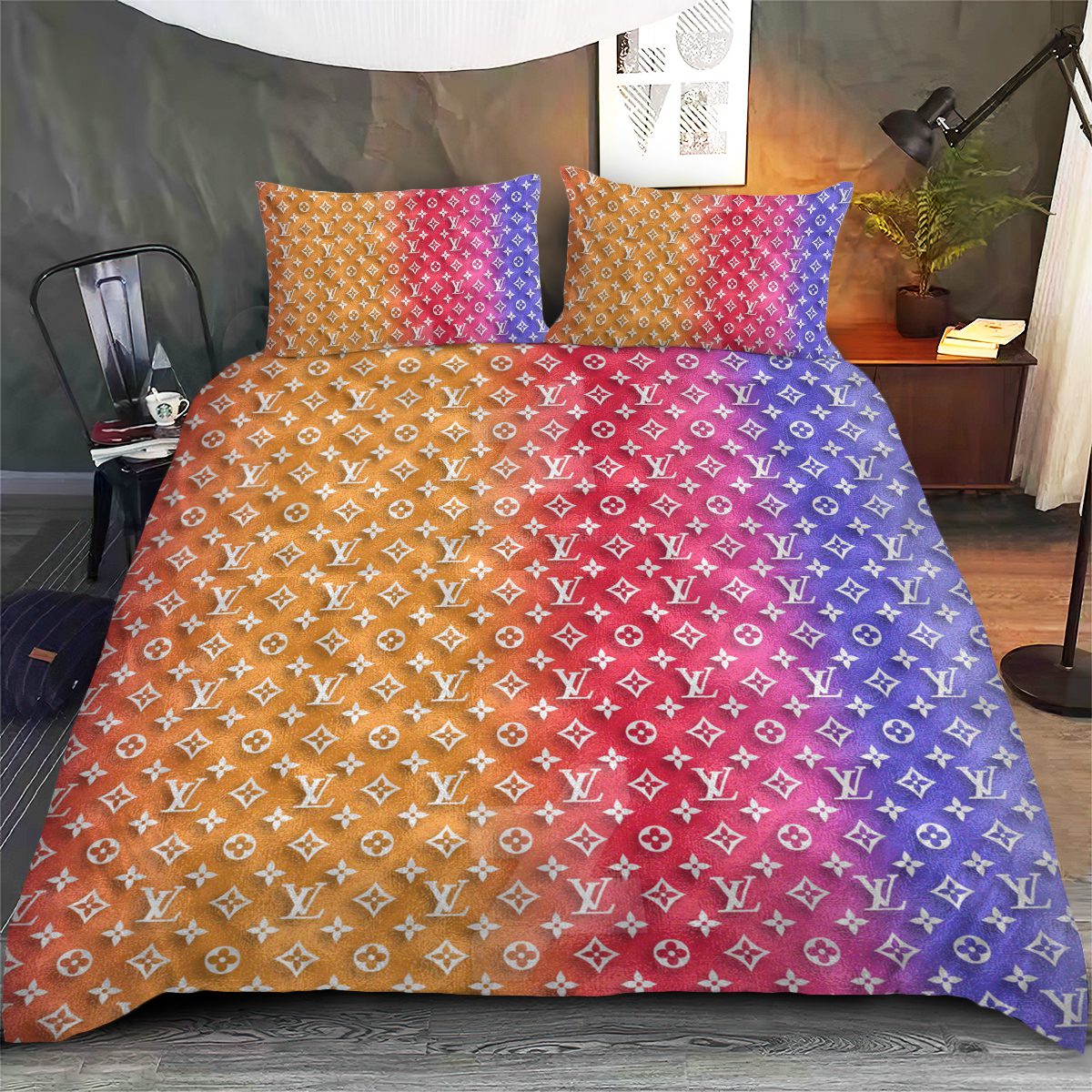 LV-Monogram-Luxury-Bedding-Set-Bedroom-Decor-BSL1036 LV Monogram Luxury Bedding Set Bedroom Decor BSL1036