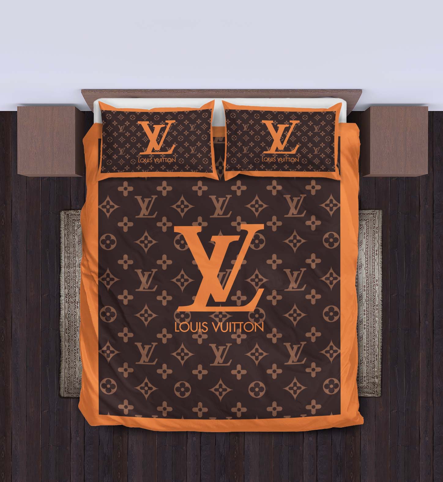 LV-Orange-Luxury-Bedding-Set-Bedroom-Decor-BSL1007-1