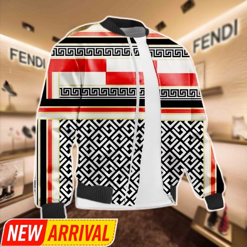 Limited-Edition-Fendi-Varsity-Zipper-Luxury-Jacket-VSJ1104 Limited Edition Fendi Varsity Zipper Luxury Jacket VSJ1104