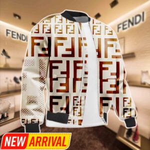Limited Edition Fendi Varsity Zipper Luxury Jacket VSJ1109