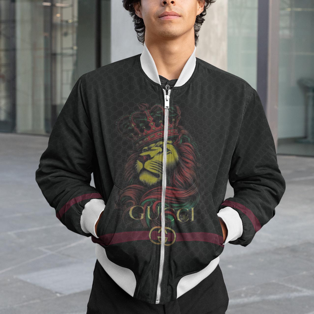 Limited-Edition-Gucci-Varsity-Zipper-Luxury-Jacket-VSJ1131 Limited Edition Gucci Varsity Zipper Luxury Jacket VSJ1131