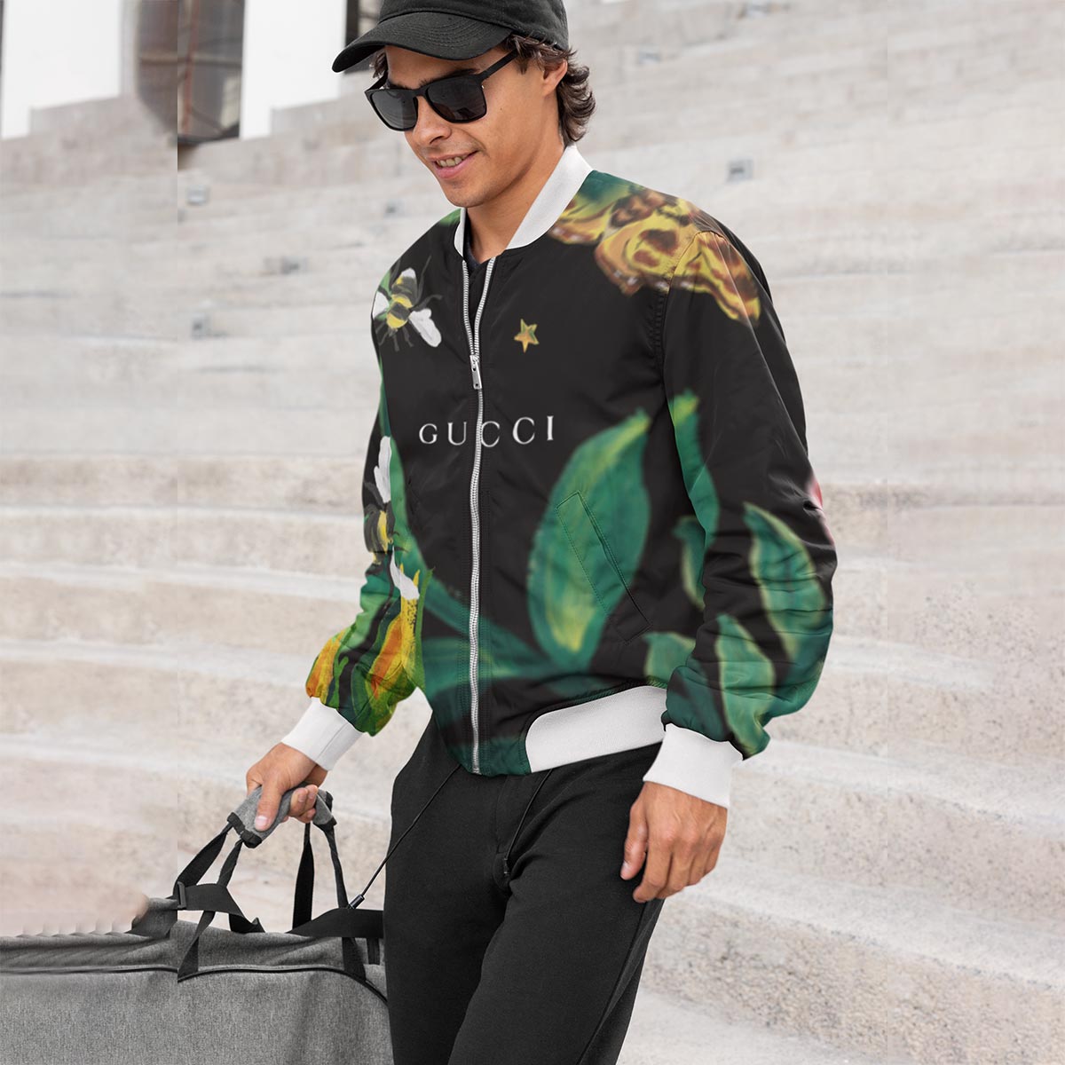 Limited-Edition-Gucci-Varsity-Zipper-Luxury-Jacket-VSJ1133 Limited Edition Gucci Varsity Zipper Luxury Jacket VSJ1133