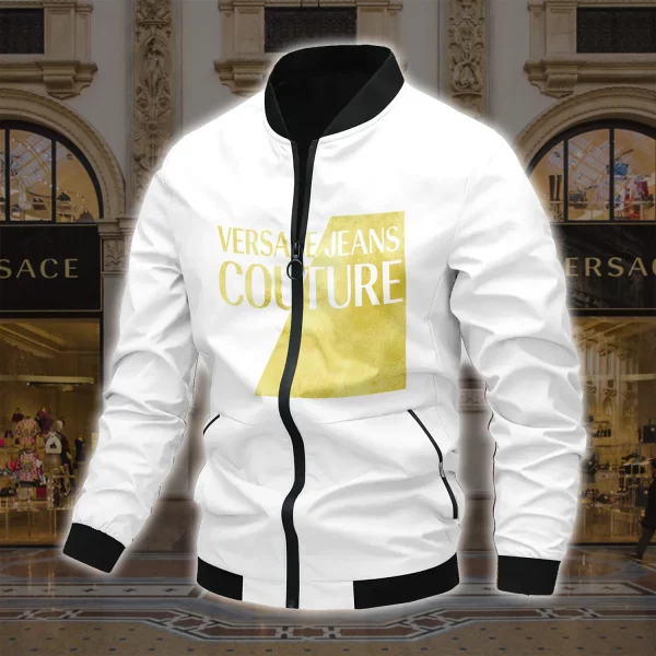 Limited Edition Versace Varsity Zipper Luxury Jacket VSJ1048