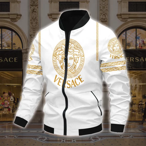 Limited Edition Versace Varsity Zipper Luxury Jacket VSJ1049