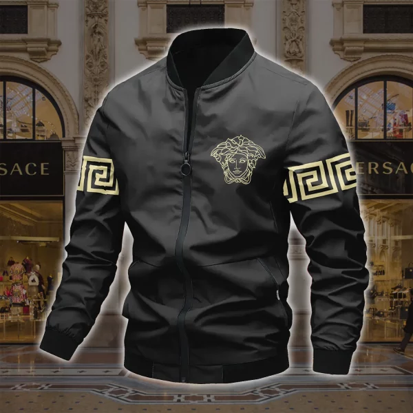 Limited Edition Versace Varsity Zipper Luxury Jacket VSJ1051