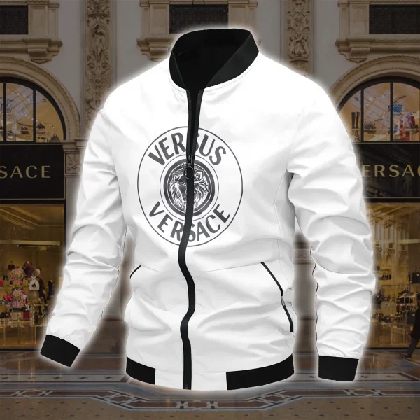 Limited Edition Versace Varsity Zipper Luxury Jacket VSJ1053