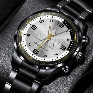 Mitsubishi Cars Black Stainless Steel Watch 2024 BW2034