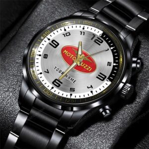 Moto Guzzi Motorcycles Black Stainless Steel Watch 2024 BW1960