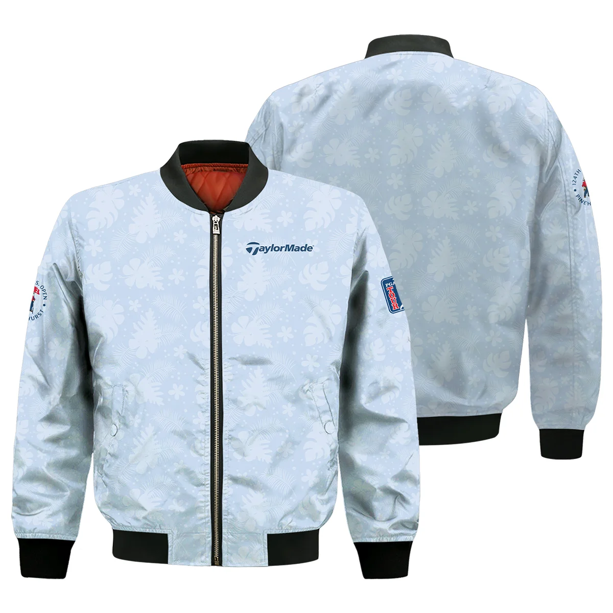124th-U.S.-Open-Pinehurst-Taylor-Made-Golf-Bomber-Jacket-Light-Blue-Pastel-Floral-Hawaiian-Pattern-Bomber-Jacket-GBJ1355-2