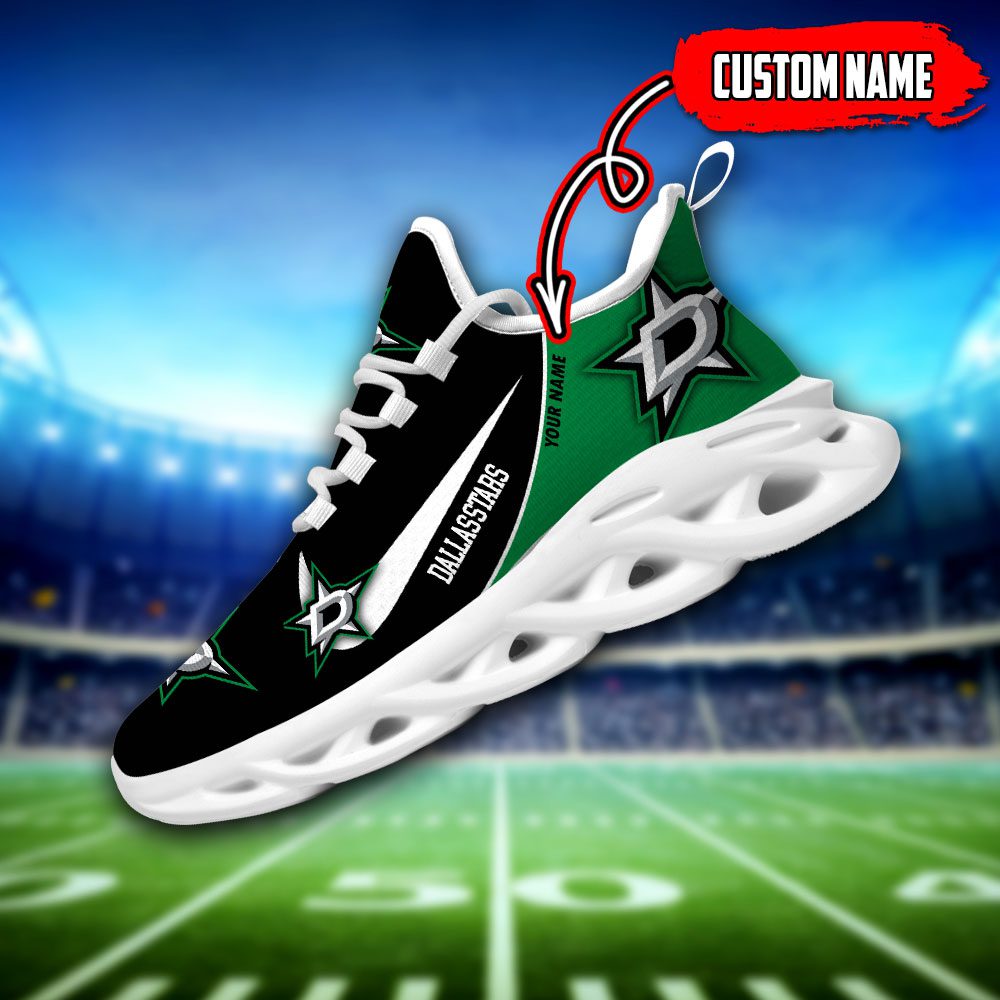 Dallas-Stars-Custom-Name-NHL-Max-Soul-Shoes-MSW1074 Dallas Stars Custom Name NHL Max Soul Shoes MSW1074