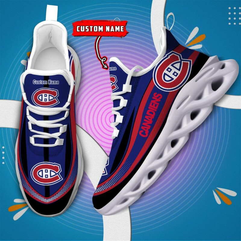 Montreal-Canadiens-NHL-Clunky-Max-Soul-Shoes-MSW1297 Montreal Canadiens NHL Clunky Max Soul Shoes MSW1297
