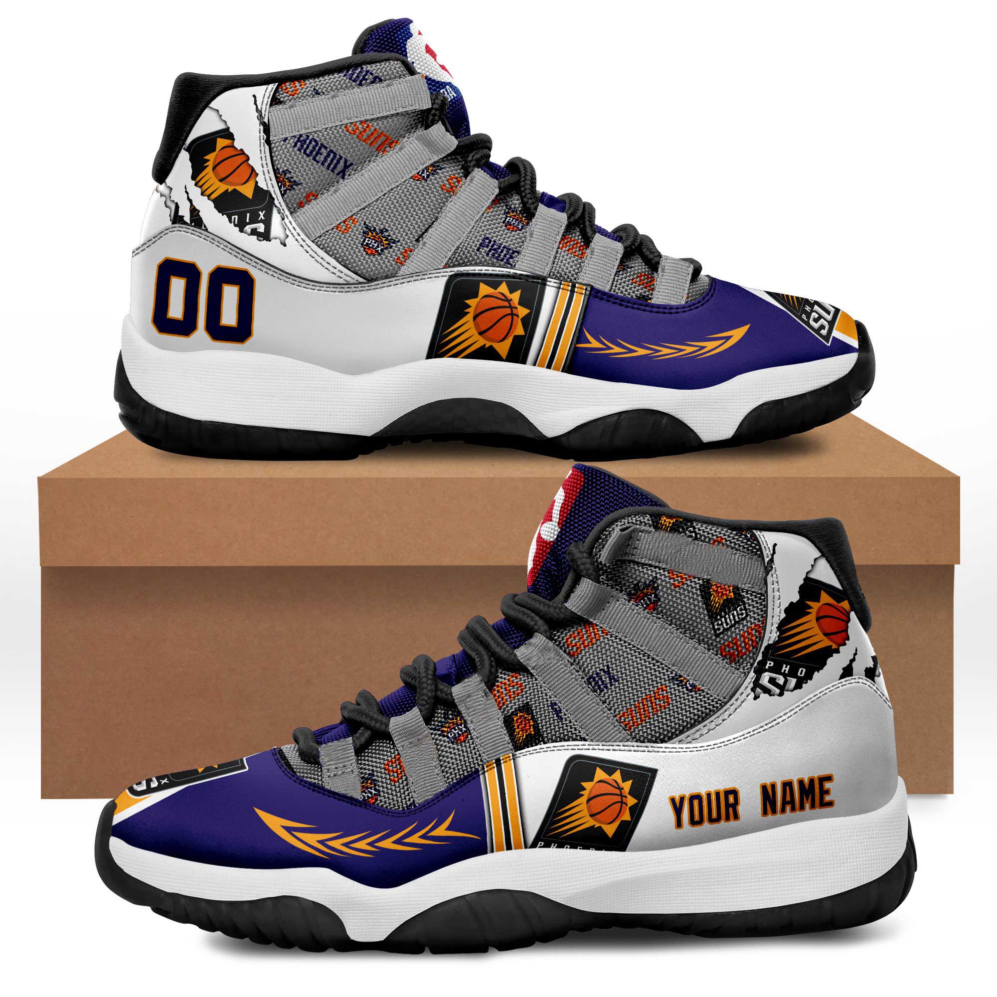 Phoenix Suns NBA Playoffs 2023 Air Jordan11 Custom Trending Sneaker Personalized Shoes Phoenix Suns NBA Playoffs 2023 Air Jordan11 Custom Trending Sneaker Personalized Shoes