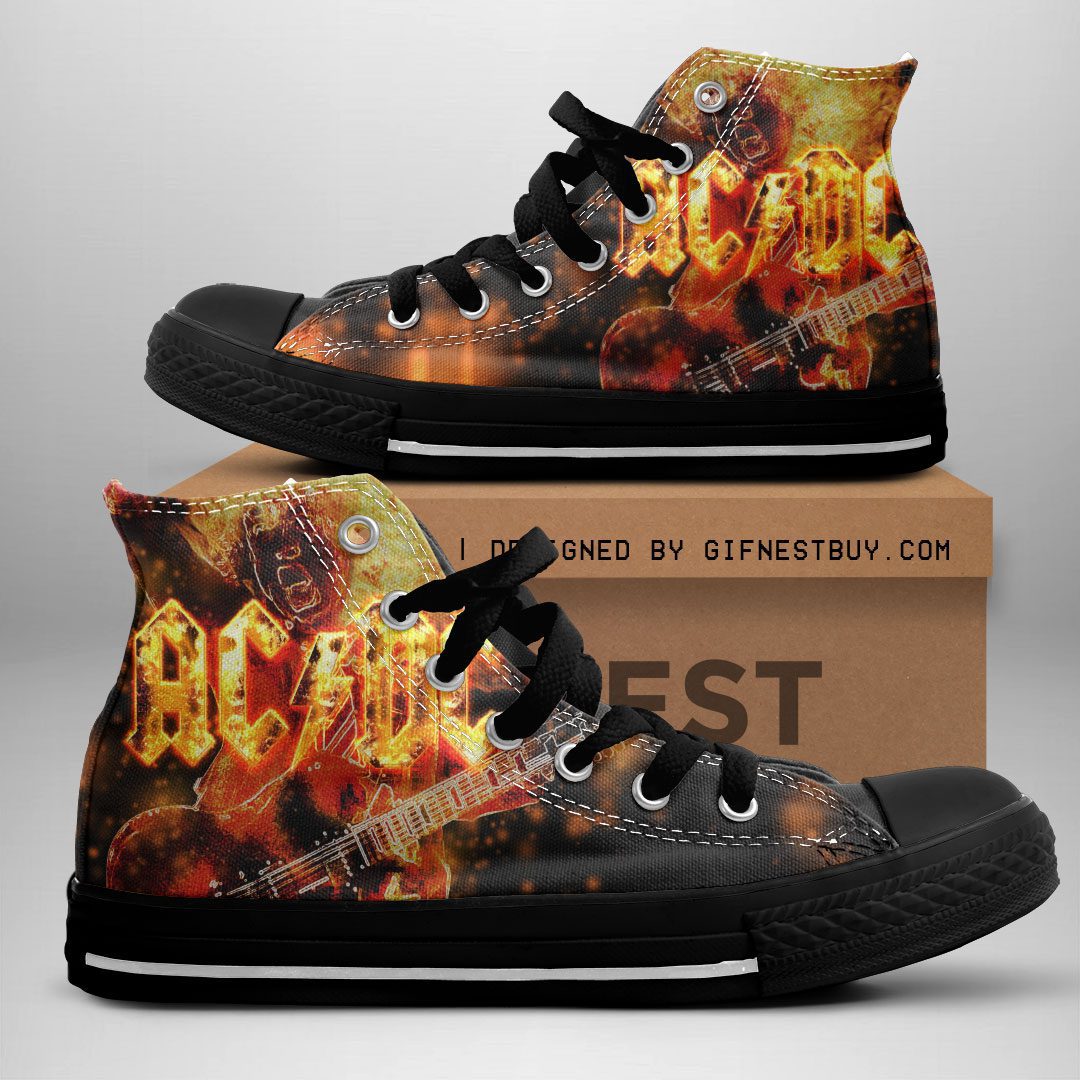 ACDC-High-Top-Canvas-Shoes-GHT1093 AC/DC High Top Canvas Shoes  GHT1093