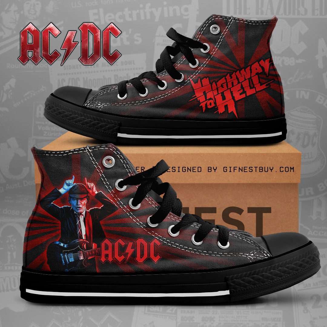 ACDC-High-Top-Canvas-Shoes-GHT1103 AC/DC High Top Canvas Shoes  GHT1103