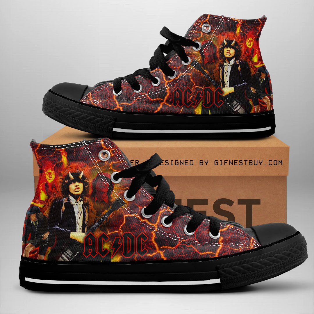 ACDC-High-Top-Canvas-Shoes-GHT1106 AC/DC High Top Canvas Shoes  GHT1106