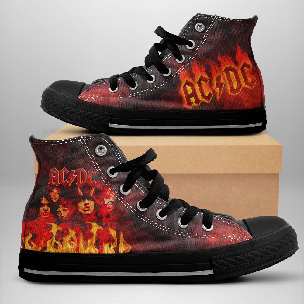 ACDC-High-Top-Canvas-Shoes-GHT1108 AC/DC High Top Canvas Shoes  GHT1108