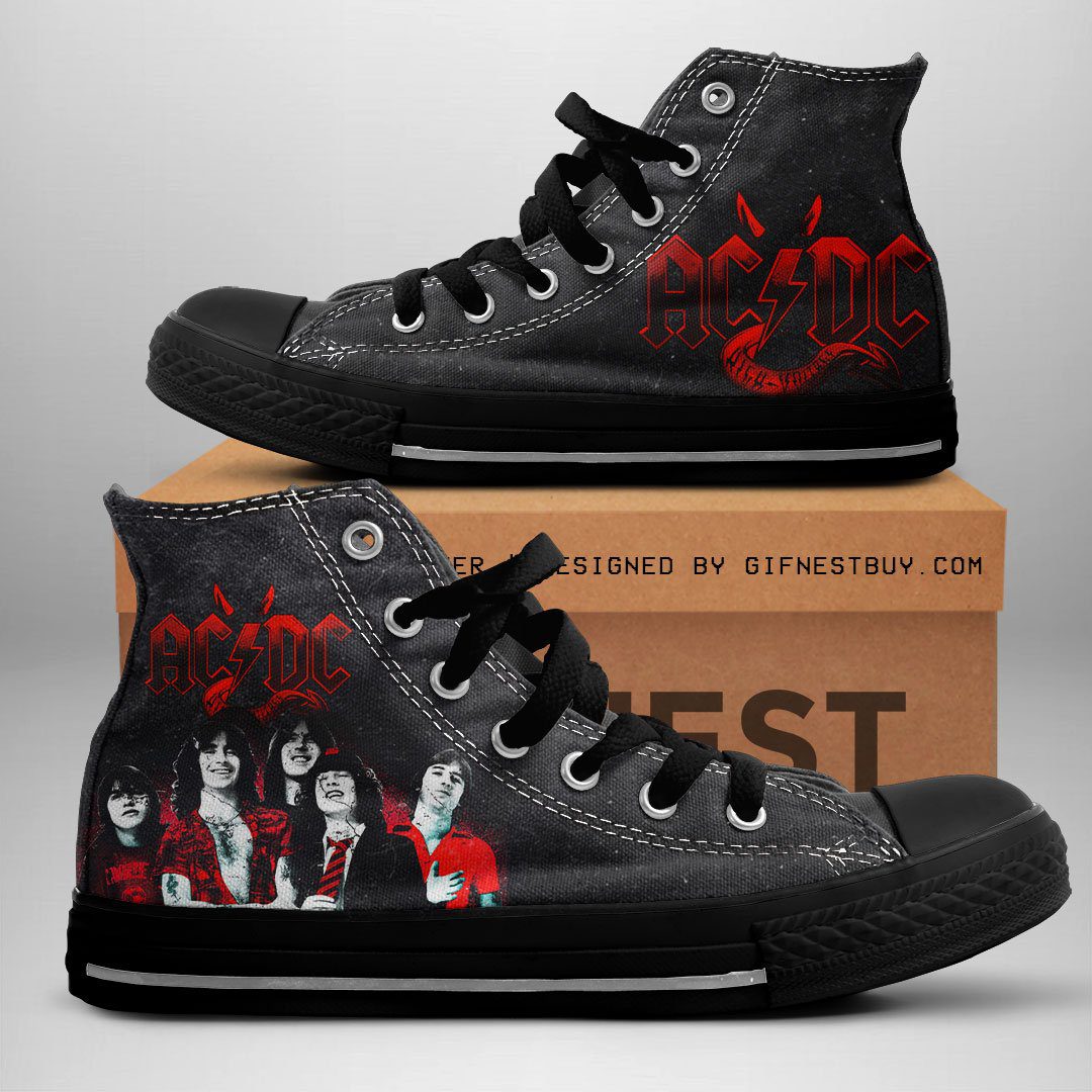ACDC-High-Top-Canvas-Shoes-GHT1109 AC/DC High Top Canvas Shoes  GHT1109