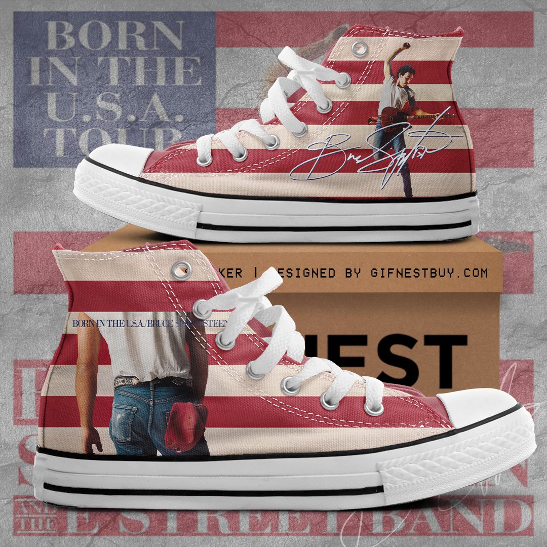 Bruce-Springsteen-High-Top-Canvas-Shoes-GHT1166-1