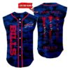 Buffalo Bills Camo Sleeveless Baseball Jersey Tank Top Custom Name BBTJ1068