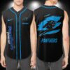 Carolina Panthers NFL Personalized Baseball Tank Tops Sleeveless Jersey
