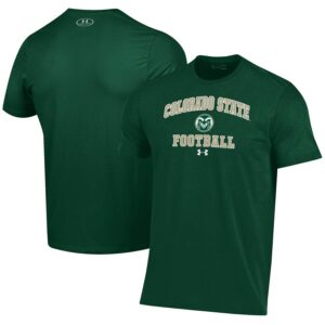 Colorado State Rams Under Armour Football Performance T-Shirt - Green