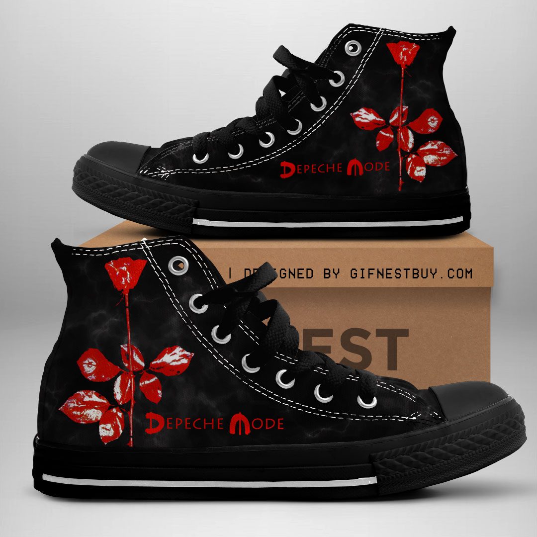 Depeche-Mode-High-Top-Canvas-Shoes-GHT1084 Depeche Mode High Top Canvas Shoes  GHT1084
