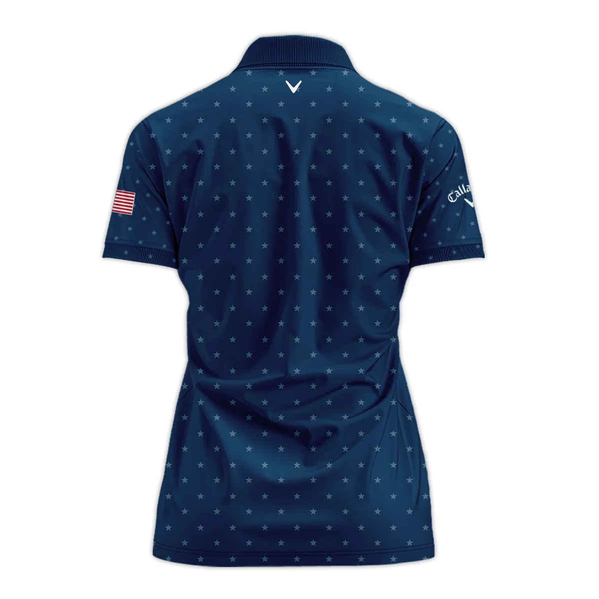 Golf-Navy-Blue-Star-American-Callaway-79th-U.S.-Womens-Open-Lancaster-Short-Polo-Shirt-2