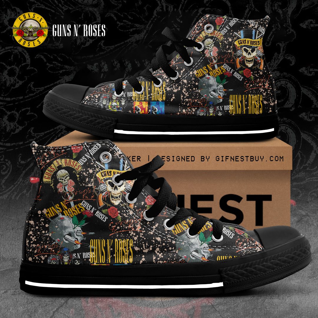 Guns-N-Roses-High-Top-Canvas-Shoes-GHT1154 Guns N' Roses High Top Canvas Shoes  GHT1154