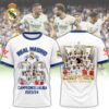 Hala Real Madrid 36 Campeones Final Champion Trophy 2024 Unisex 3D T-Shirt For Fans TRM1003