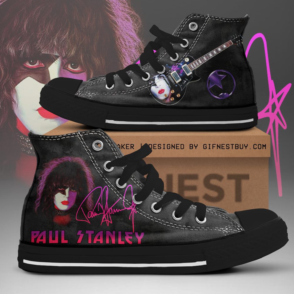 Kiss-Band-High-Top-Canvas-Shoes-GHT1085 Kiss Band High Top Canvas Shoes  GHT1085