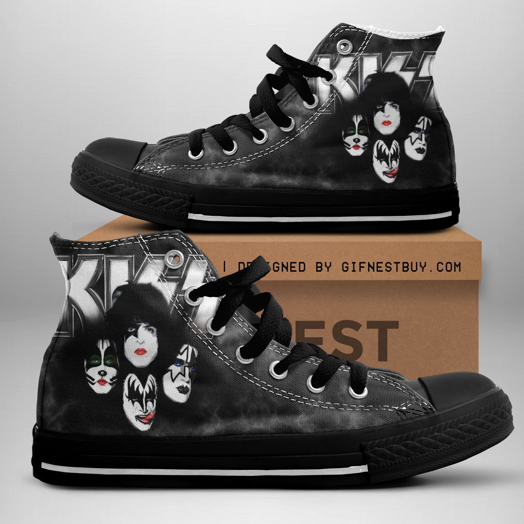 Kiss-Band-High-Top-Canvas-Shoes-GHT1089 Kiss Band High Top Canvas Shoes  GHT1089