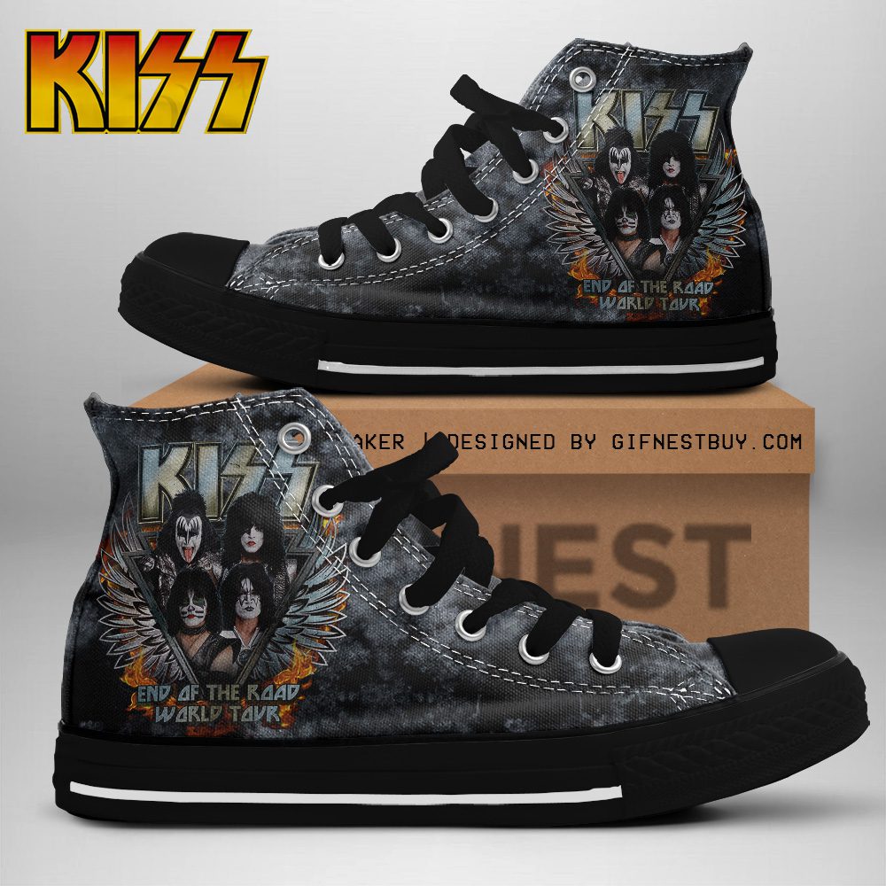 Kiss-Band-High-Top-Canvas-Shoes-GHT1098 Kiss Band High Top Canvas Shoes  GHT1098
