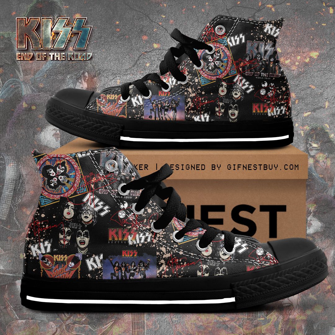 Kiss-Band-High-Top-Canvas-Shoes-GHT1156 Kiss Band High Top Canvas Shoes  GHT1156