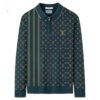 Louis Vuitton Zip Polo Sweatshirt For Men Collar Sweatshirt CPLS1060