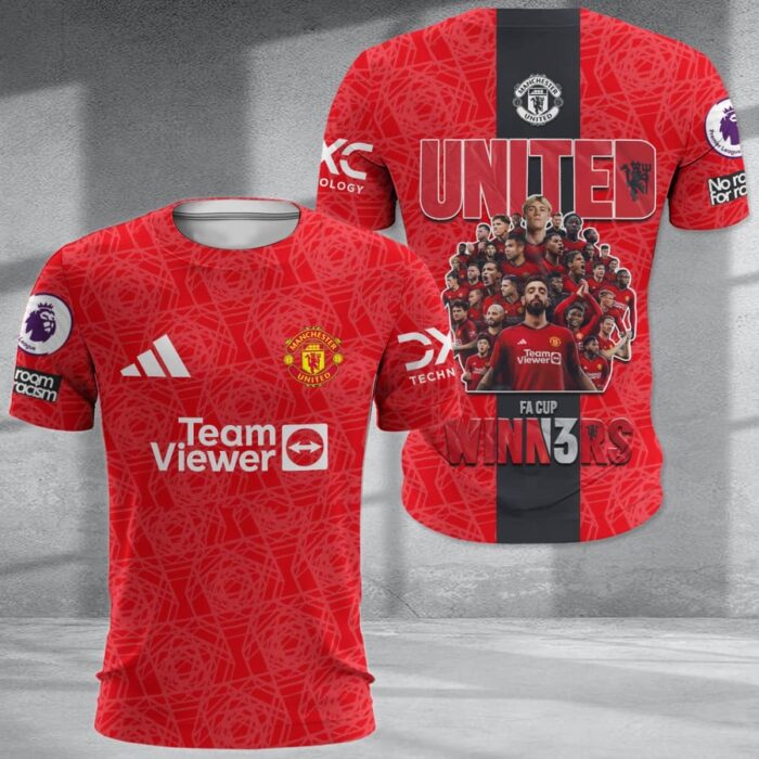 Manchester United Champion 2024 FA Cup Winners Shirt TMC1001