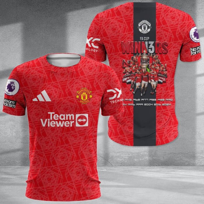 Manchester United Champion 2024 FA Cup Winners Shirt TMC1002