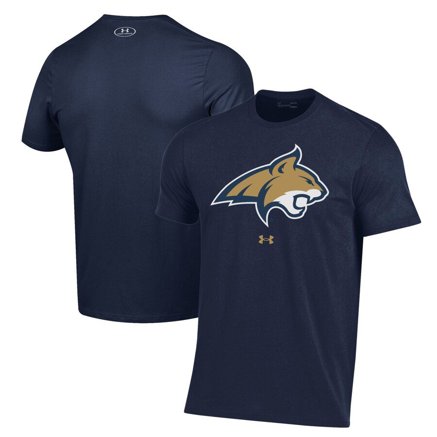 Montana-State-Bobcats-Under-Armour-Logo-Performance-T-Shirt-Navy Montana State Bobcats Under Armour Logo Performance T-Shirt - Navy