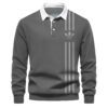 Premium 2024 Luxury Adidas Polo Sweatshirt Collar Sweatshirt CPLS1043