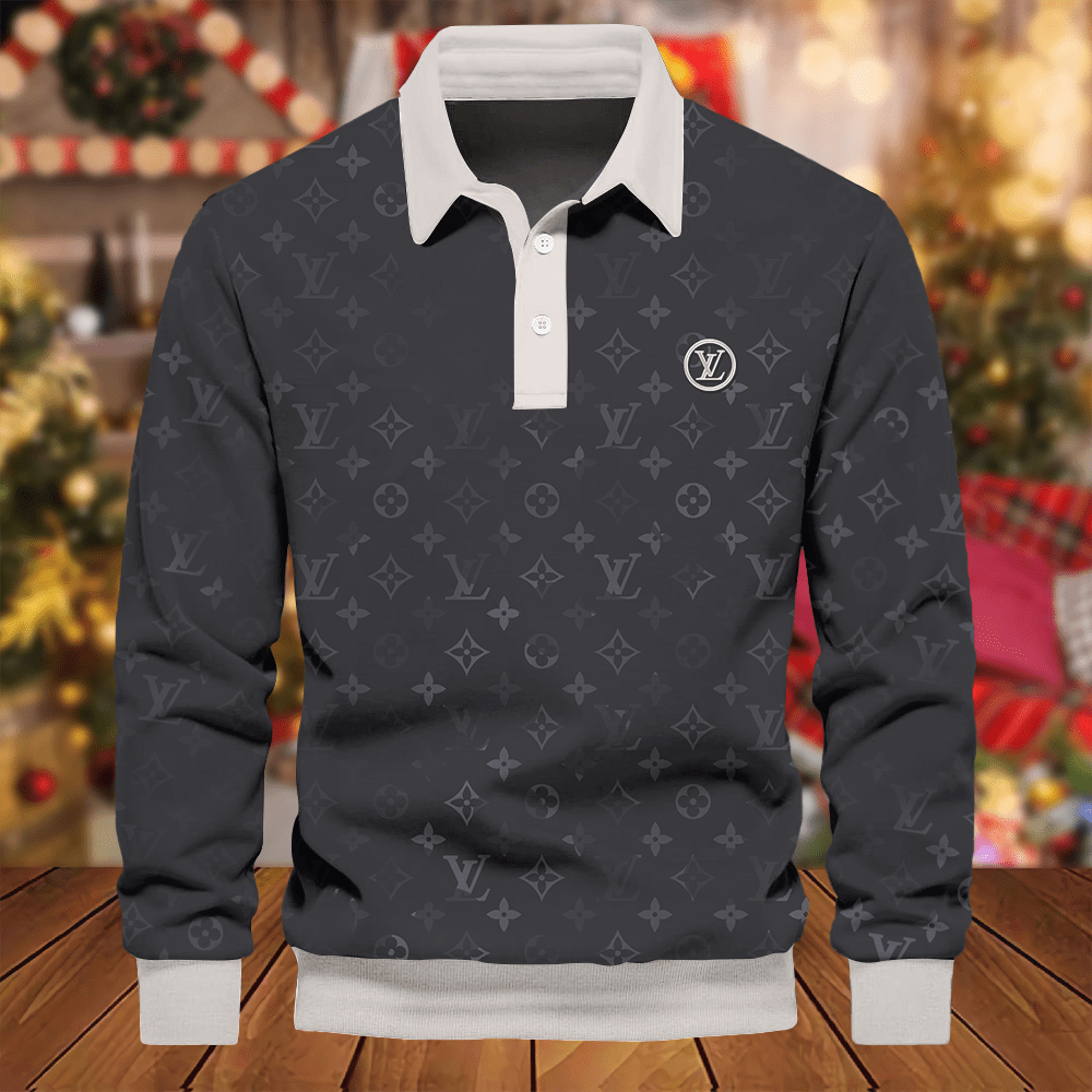 Premium-2024-Luxury-LV-Polo-Sweatshirt-Collar-Sweatshirt-CPLS1022 Premium 2024 Luxury LV Polo Sweatshirt Collar Sweatshirt CPLS1022