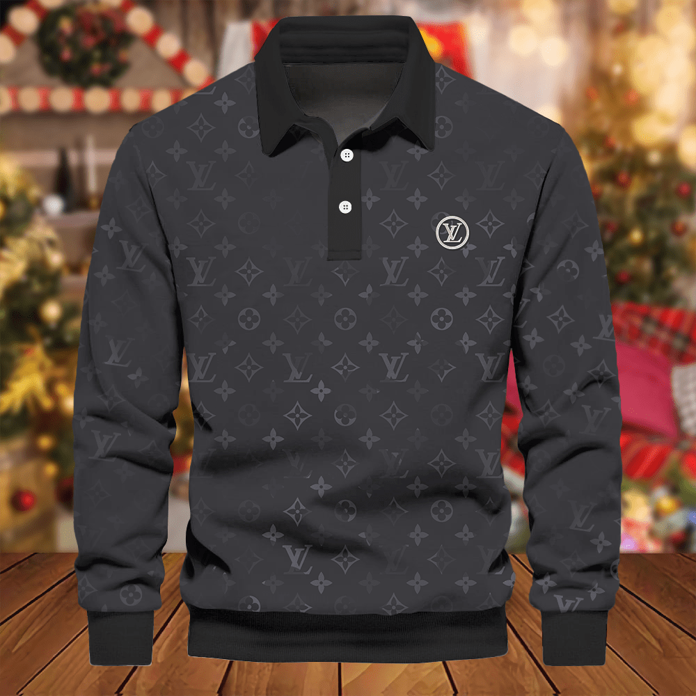 Premium-2024-Luxury-LV-Polo-Sweatshirt-Collar-Sweatshirt-CPLS1024 Premium 2024 Luxury LV Polo Sweatshirt Collar Sweatshirt CPLS1024