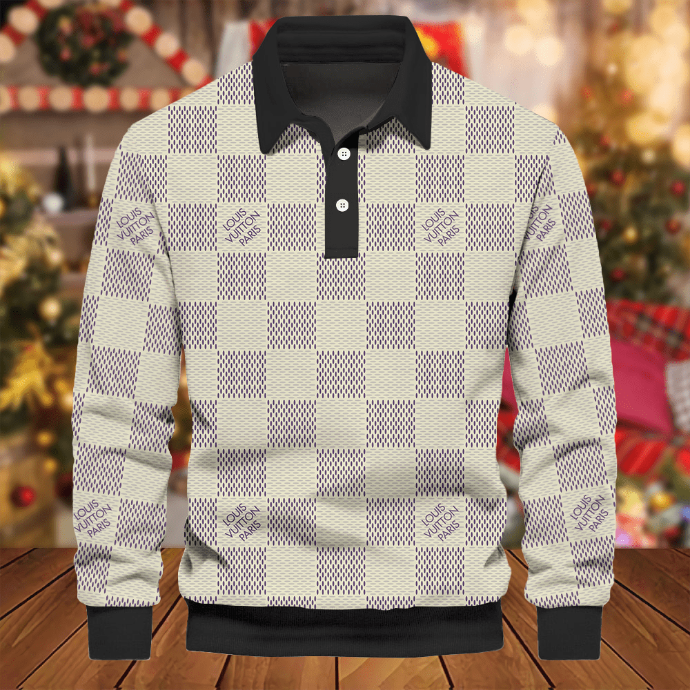 Premium-2024-Luxury-LV-Polo-Sweatshirt-Collar-Sweatshirt-CPLS1029 Premium 2024 Luxury LV Polo Sweatshirt Collar Sweatshirt CPLS1029
