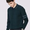 Premium 2024 Luxury LV Zip Polo Sweatshirt (Blue) Collar Sweatshirt CPLS1001