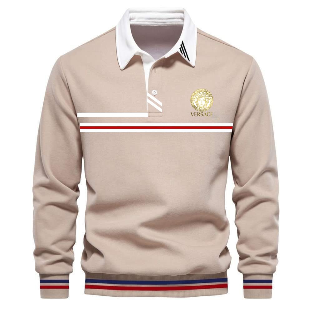 Premium-2024-Luxury-Versace-Polo-Sweatshirt-Collar-Sweatshirt-CPLS1018 Premium 2024 Luxury Versace Polo Sweatshirt Collar Sweatshirt CPLS1018