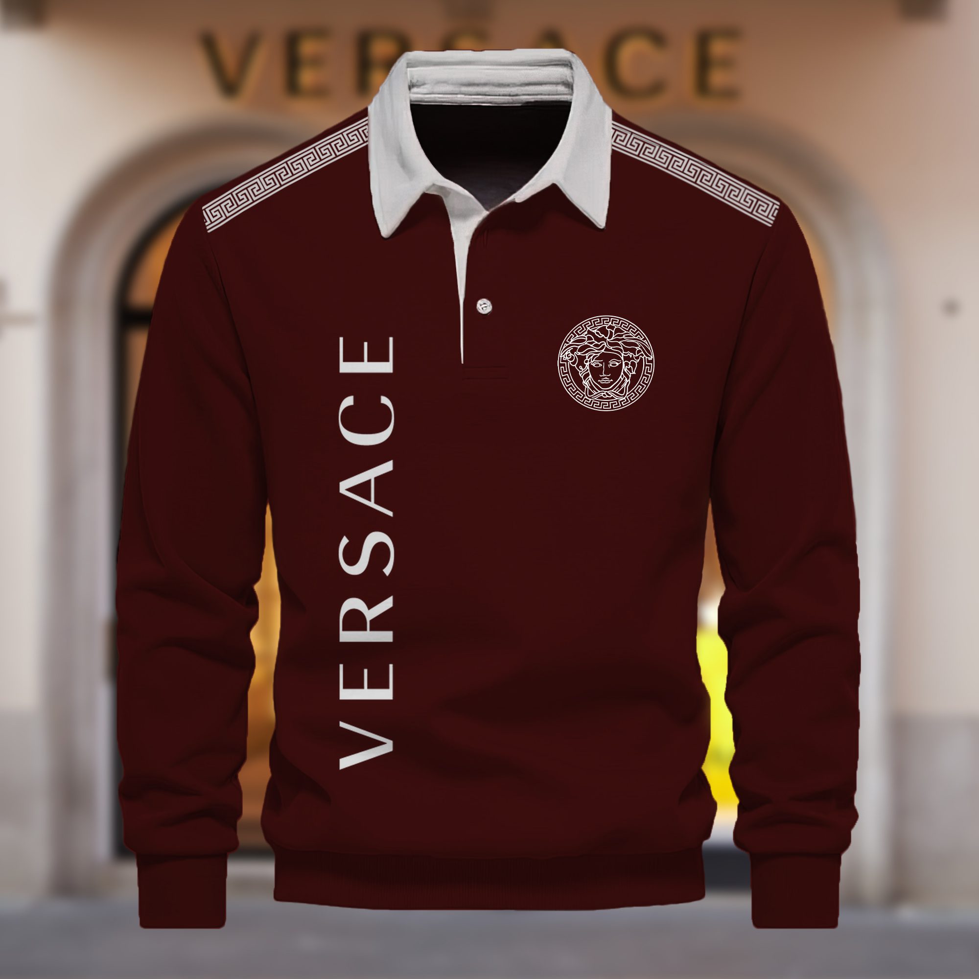 Premium-2024-Luxury-Versace-Polo-Sweatshirt-Collar-Sweatshirt-CPLS1073 Premium 2024 Luxury Versace Polo Sweatshirt Collar Sweatshirt CPLS1073
